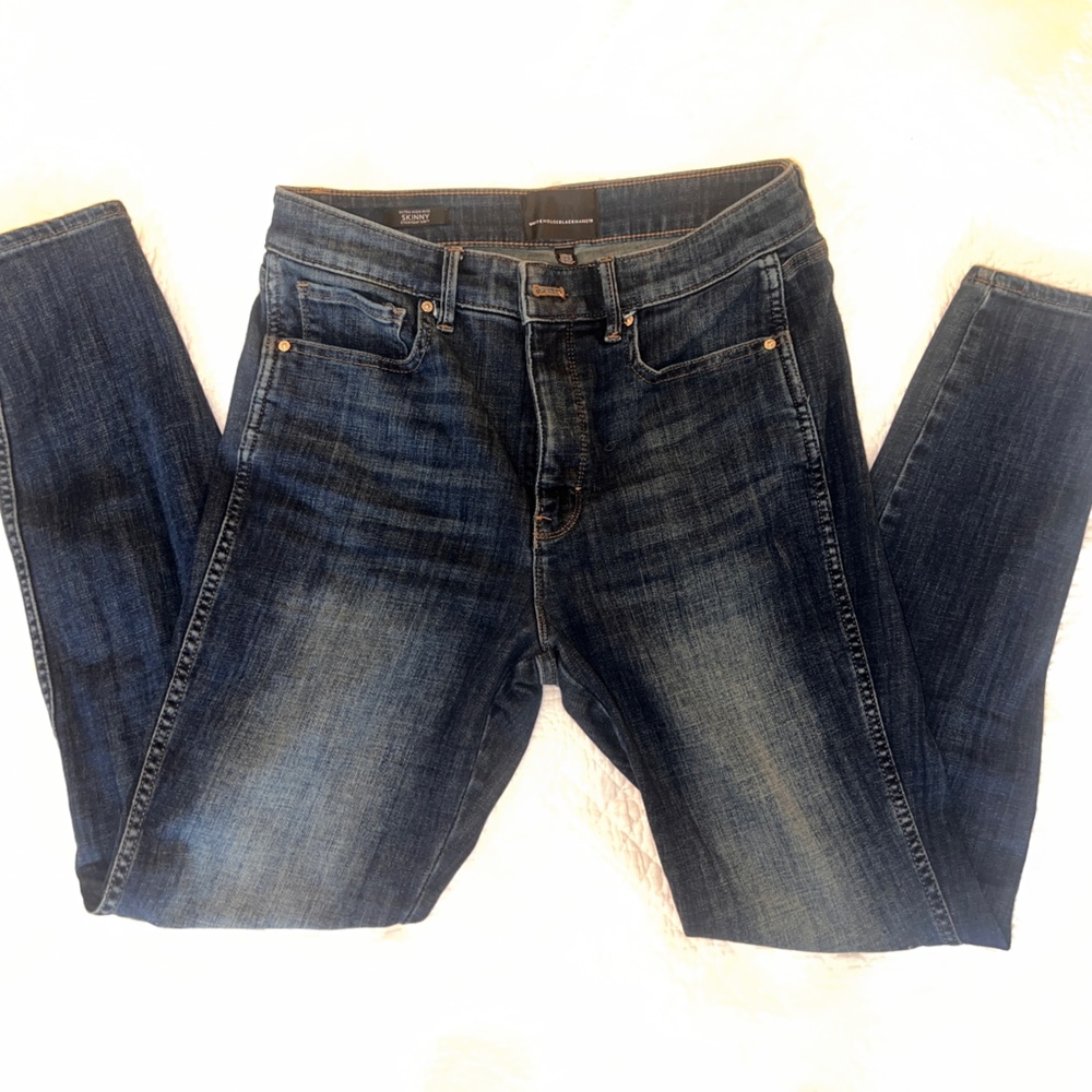 WBHM Extra High-Rise Everyday Soft Denim Skinny Jeans, Size 8
